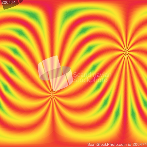 Image of Abstract Colored Swirls