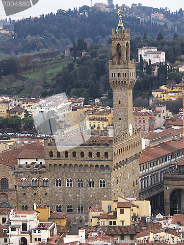 Image of view of Palazzo Vecchio in Piazza della Signoria Florence