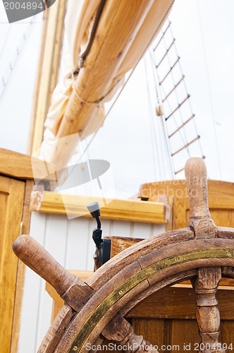 Image of Mast of an ancient sailing vessel