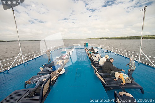 Image of Onboard of river cruise ship