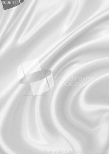 Image of Smooth elegant white silk
