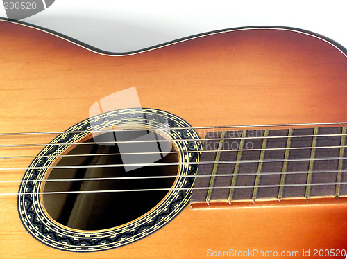 Image of Wooden classical guitar