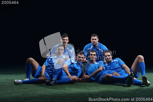 Image of soccer players team
