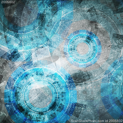 Image of Tech elements on grey backdrop