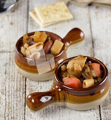 Image of Minestrone Noodle And Vegetable Soup