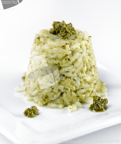 Image of Risotto With Pesto Sauce 