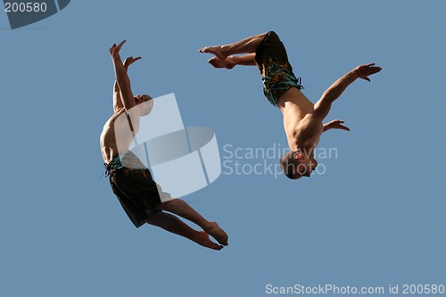 Image of Couple of flying boys