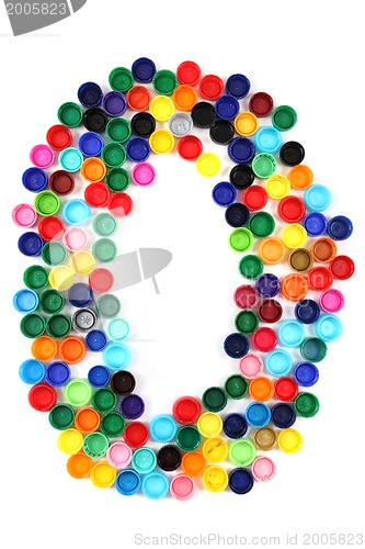 Image of O letter from plastic alphabet