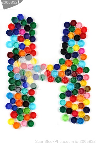 Image of H letter from plastic alphabet