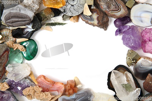 Image of minerals and gems frame 