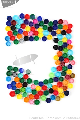 Image of J letter from plastic alphabet