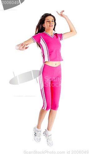 Image of Young woman in fitness