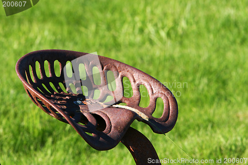 Image of Old rusty seat