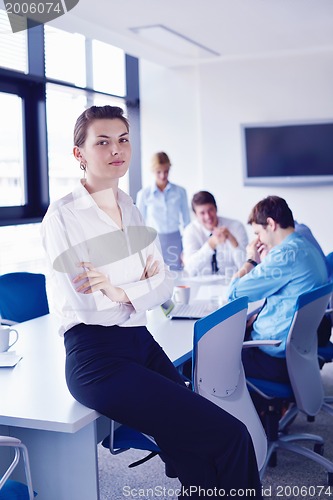 Image of business people in a meeting at office