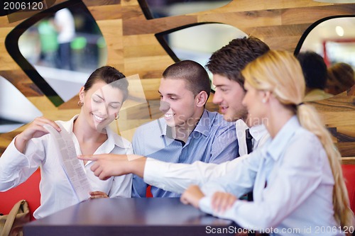 Image of business people in a meeting at office