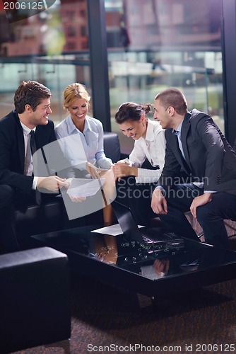 Image of business people making deal