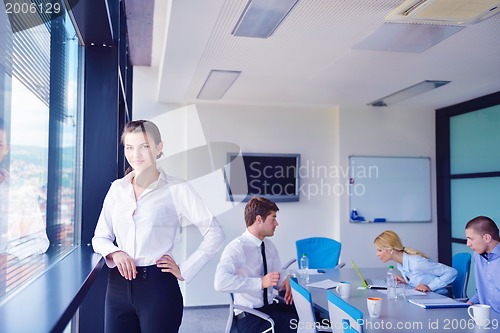 Image of business people in a meeting at office