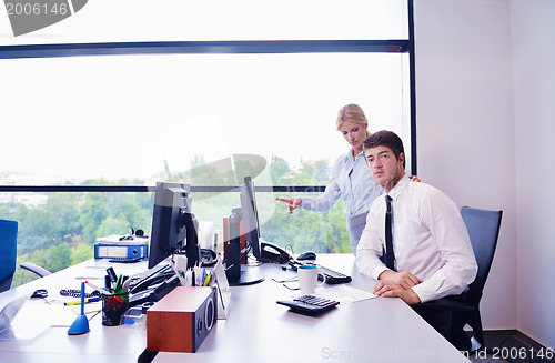 Image of business people in a meeting at office