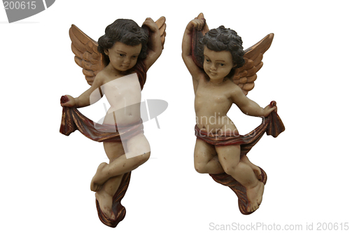Image of guardian angels clipping path
