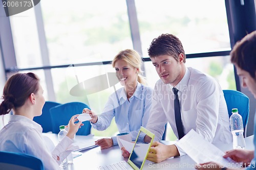 Image of business people in a meeting at office