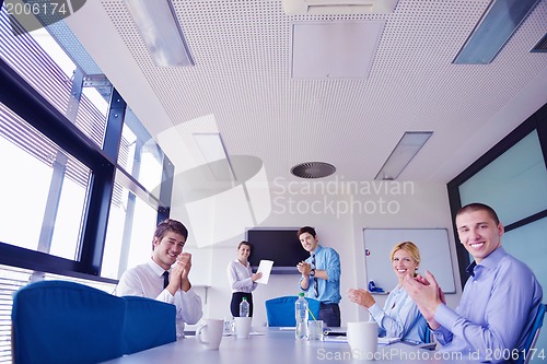 Image of business people in a meeting at office