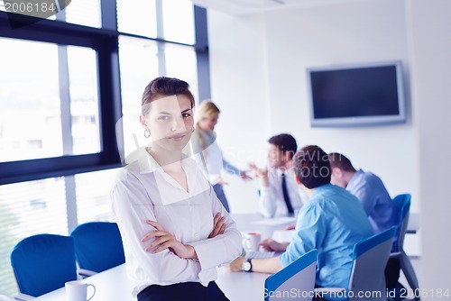 Image of business people in a meeting at office