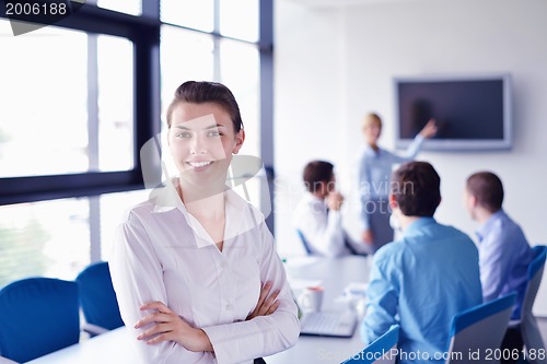 Image of business people in a meeting at office