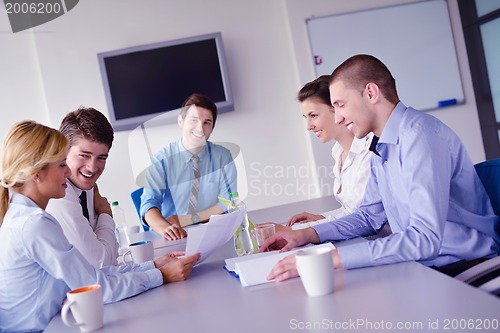 Image of business people in a meeting at office