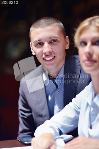 Image of business people in a meeting at office