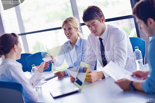 Image of business people in a meeting at office