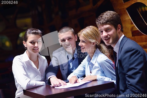 Image of business people in a meeting at office