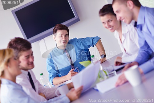 Image of business people in a meeting at office