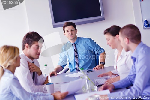 Image of business people in a meeting at office