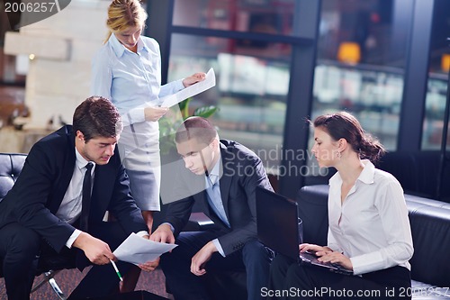 Image of business people making deal