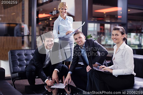 Image of business people making deal