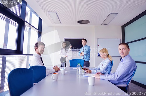 Image of business people in a meeting at office