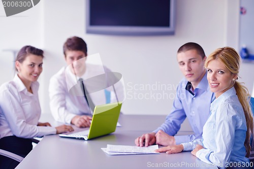 Image of business people in a meeting at office