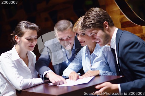 Image of business people in a meeting at office