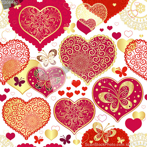 Image of Seamless valentine pattern