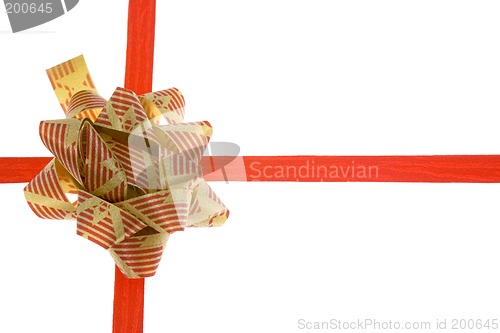 Image of Red and gold ribbon

