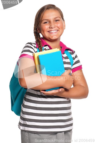 Image of Girl with books