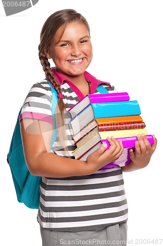 Image of Girl with books