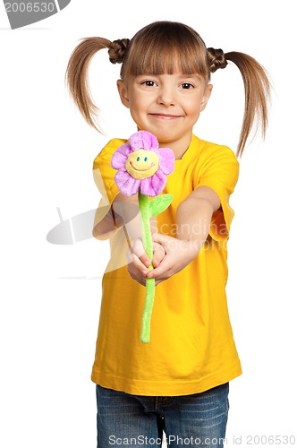 Image of Girl with flower