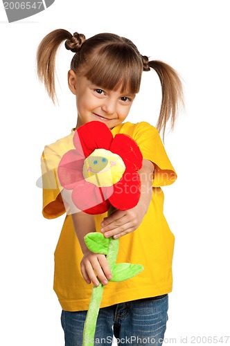 Image of Girl with flower