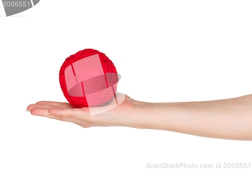 Image of Hand with red ball