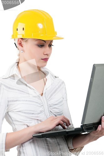 Image of Girl with hard hat