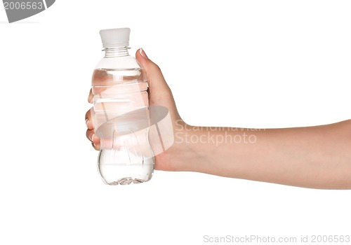 Image of Hand with bottle of water
