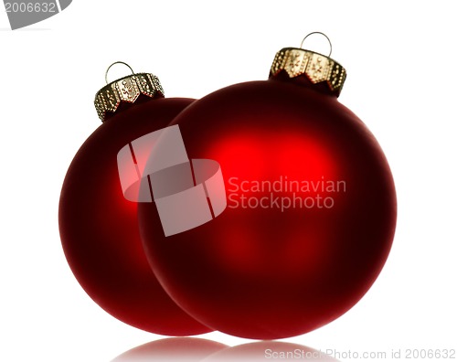 Image of Red baubles