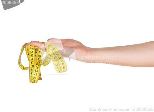 Image of Hand with measure tape