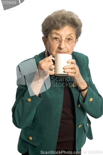 Image of woman with cup